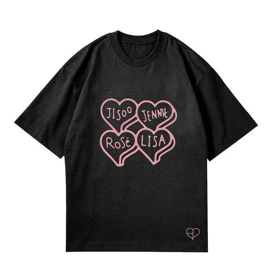 Blackpink Heart Name T-shirt