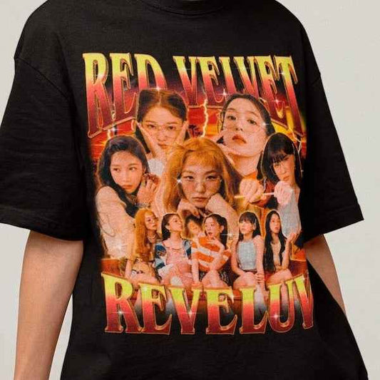 "Black Red Velvet T-Shirt"