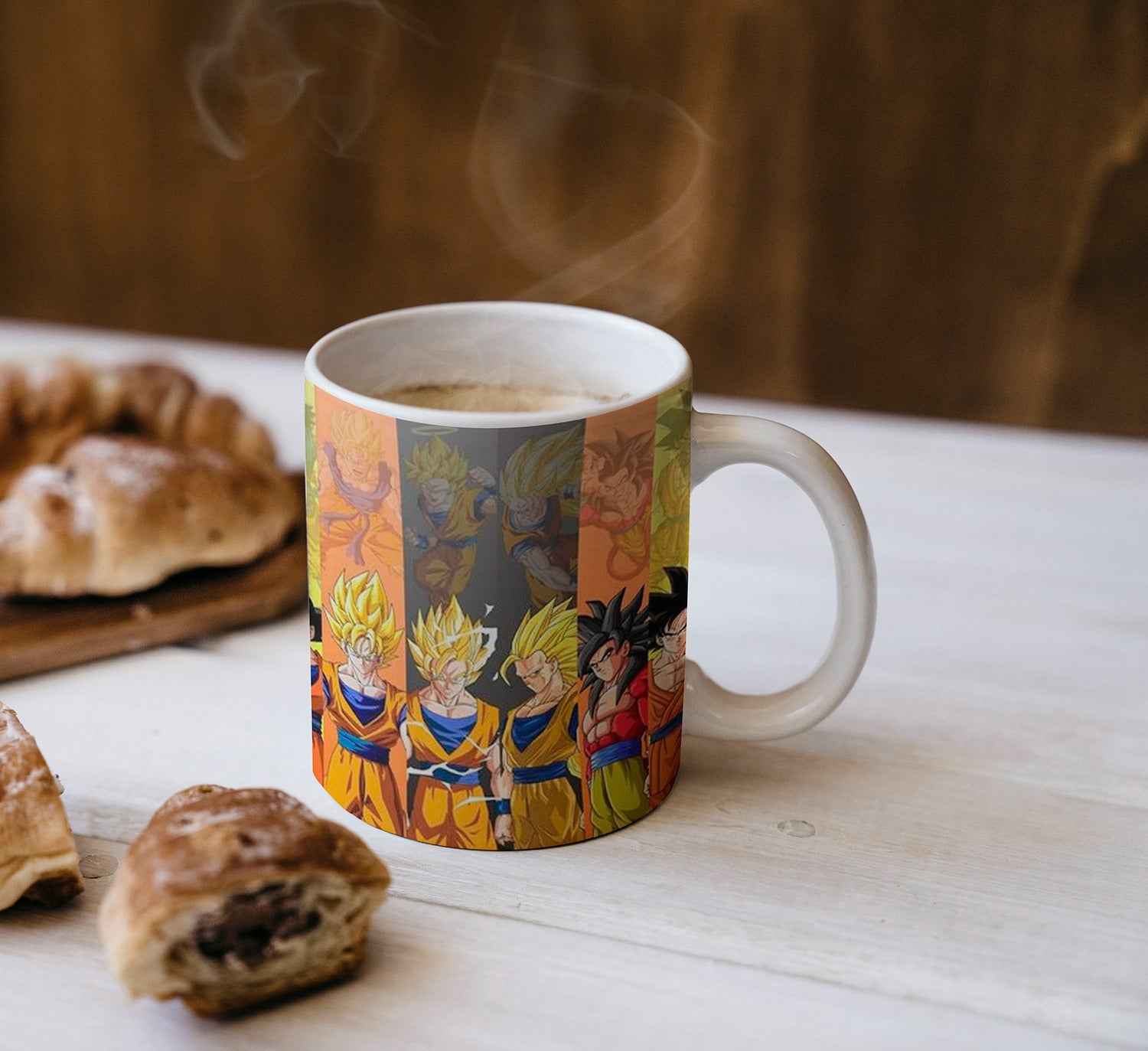 "Dragon Ball Super Goku Transformations Mug"