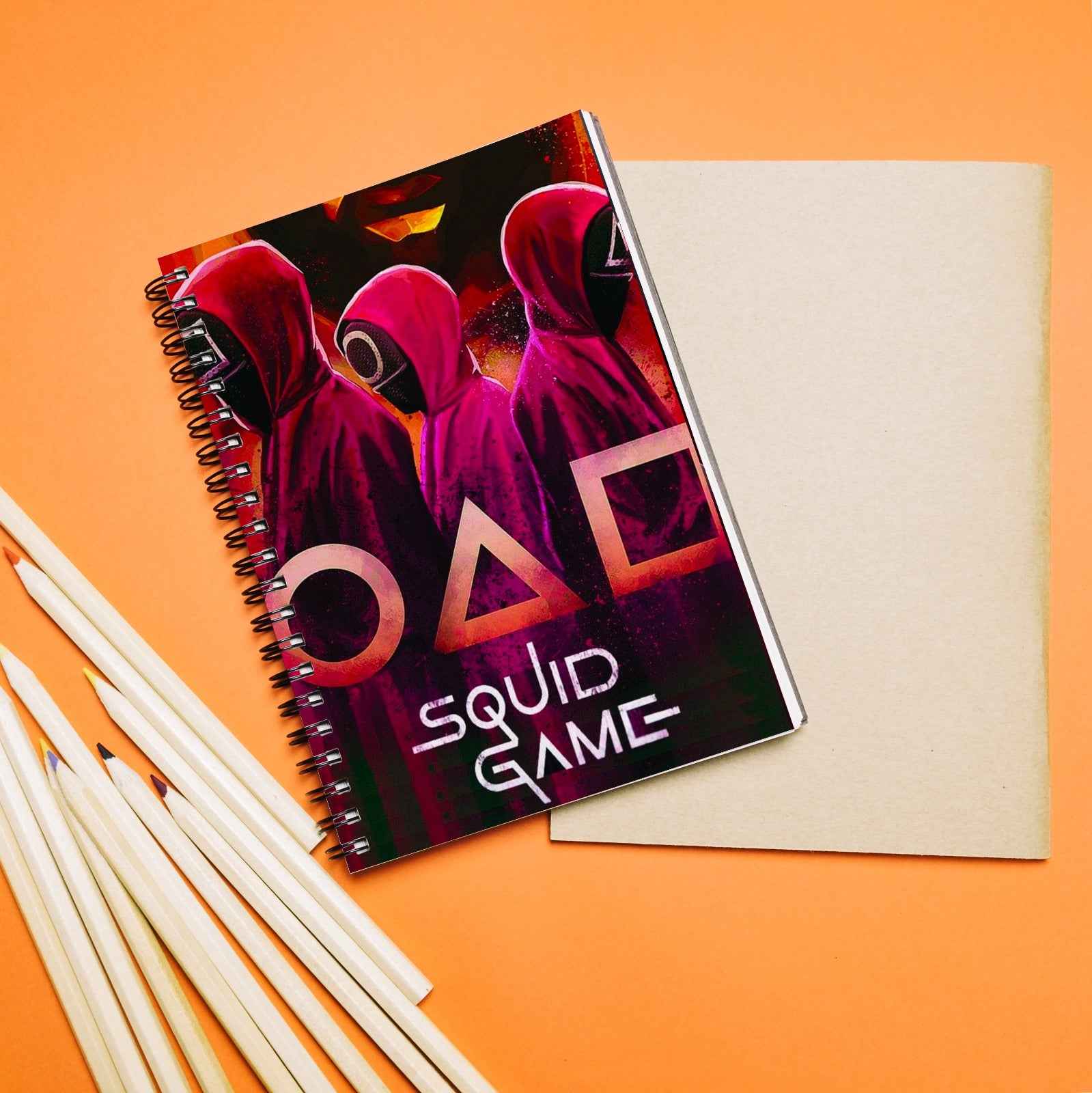"Pink Squid Game Logo Notebook