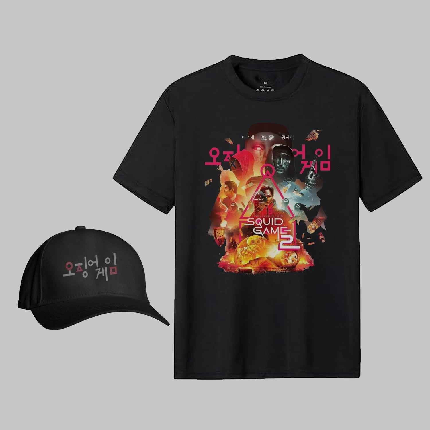"Squid Game 2-Pack T-Shirt and Cap Set