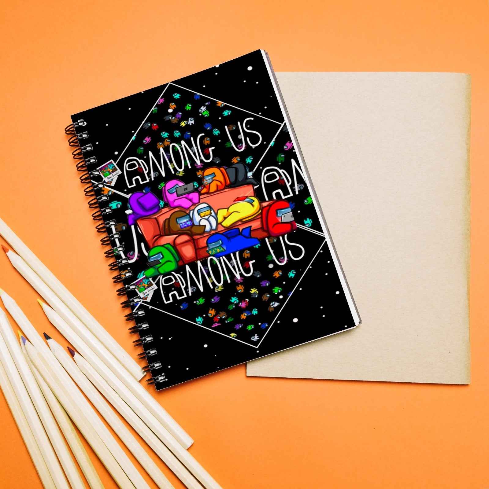 "Among Us Themed Notebook"
