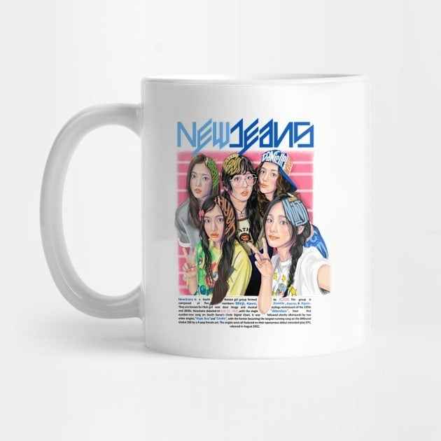 "NewJeans Bunny Print Mug"