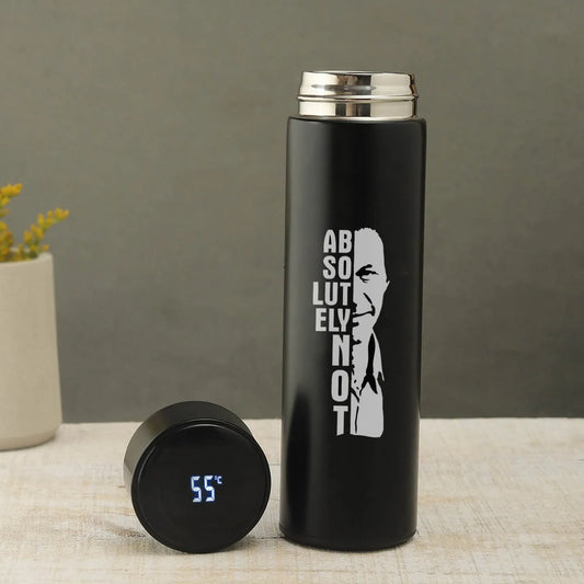 Imran khan Absolutely not logo Temperture Led Bottle